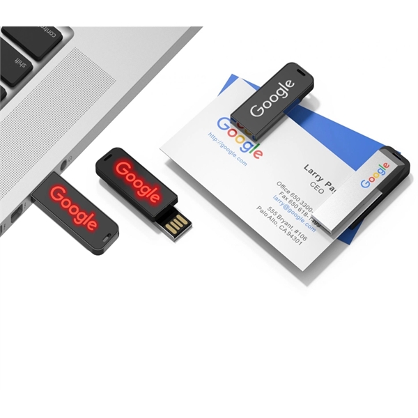 Zinc alloy and ABS plastic paper clip-shaped USB flash drive in... from ASI 37218 Athena Promo (tm)