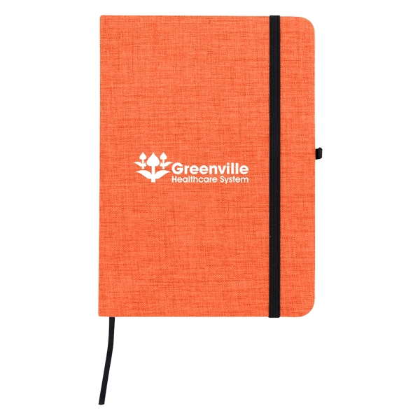 5" x 7" journal with 80 lined pages, a polycanvas cover... from ASI 61125 Hit Promotional Products / Hit®