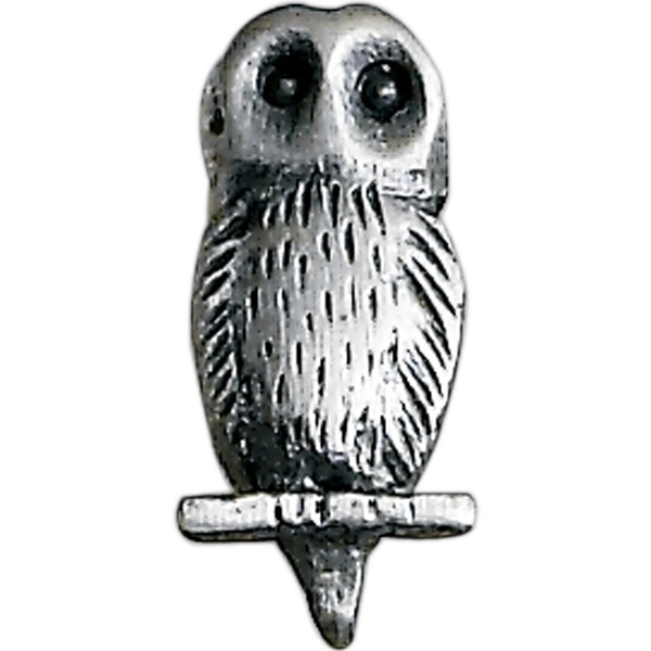 Owl lapel pin with military clutch.... from ASI 68760 Marken Industries / Marken