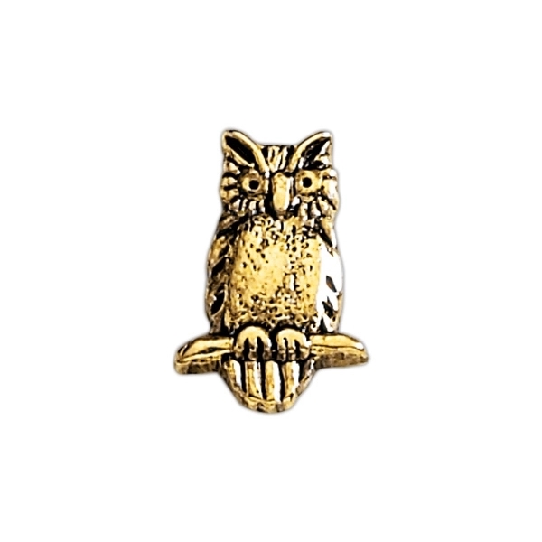 Owl lapel pin with military clutch.... from ASI 68760 Marken Industries / Marken
