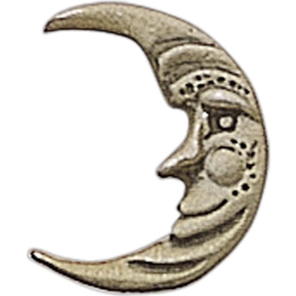 Moon shape lapel pin with military clutch.... from ASI 68760 Marken Industries / Marken