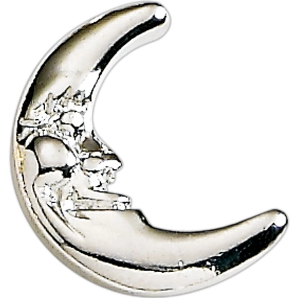 Moon shape lapel pin with military clutch.... from ASI 68760 Marken Industries / Marken