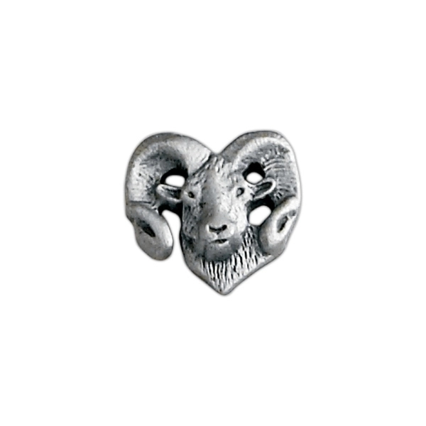 Ram's head lapel pin with military clutch.... from ASI 68760 Marken Industries / Marken