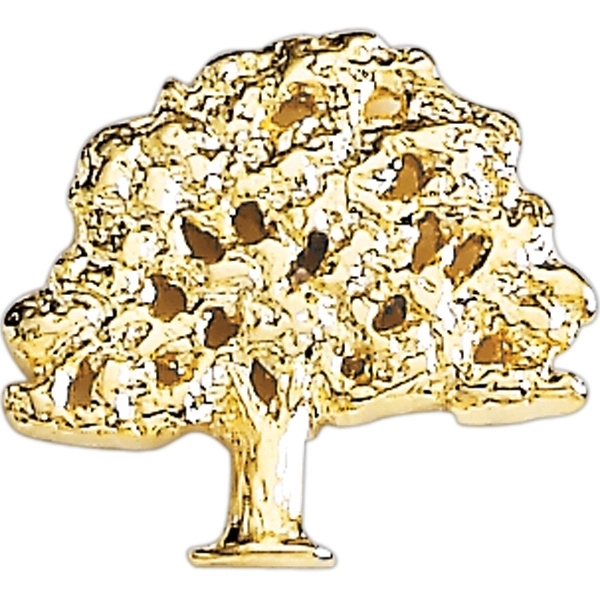 Oak tree lapel pin with military clutch.... from ASI 68760 Marken Industries / Marken