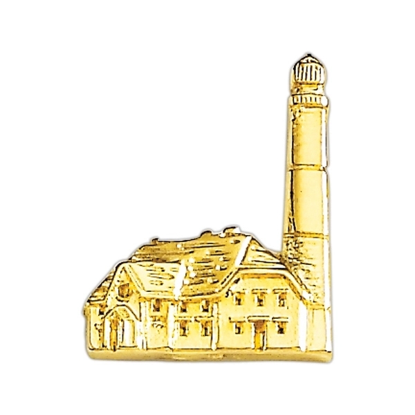 Lighthouse shape lapel pin with military clutch.... from ASI 68760 Marken Industries