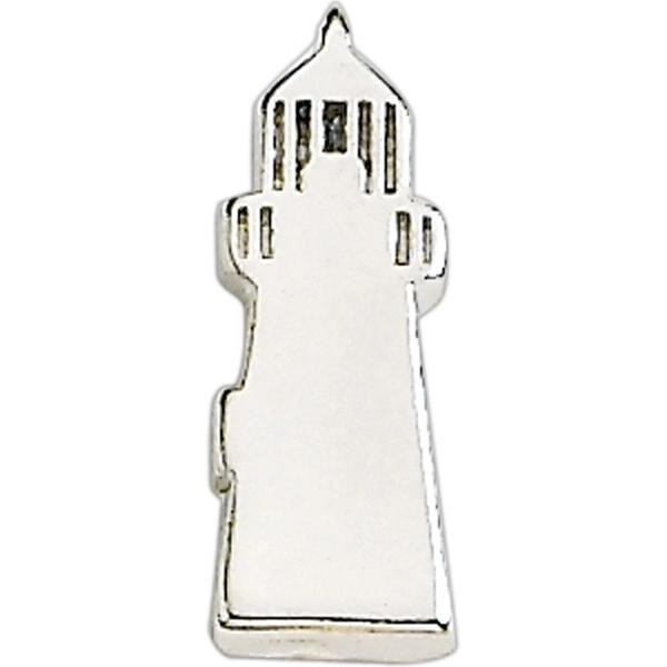 Lighthouse shape lapel pin with military clutch.... from ASI 68760 Marken Industries