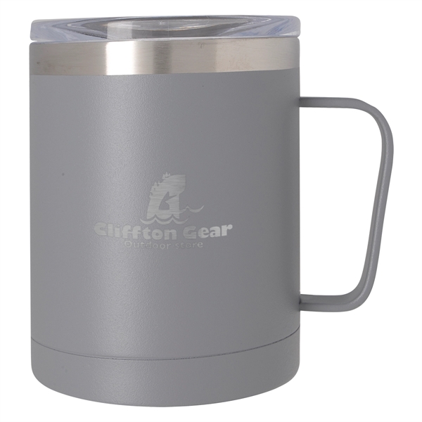 12 oz. double wall stainless steel mug with a powder coated... from ASI 61125 Hit Promotional Products / Hit®
