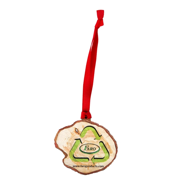 Wood Ornaments that can be printed or laser engraved.... from ASI 53697 Faro Products