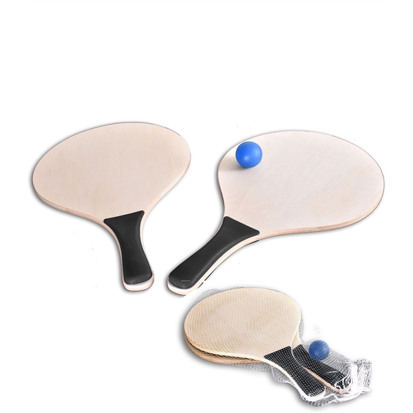 Beach paddle board game with two paddles and ball in mesh... from ASI 76730 Peerless Umbrella Co Inc