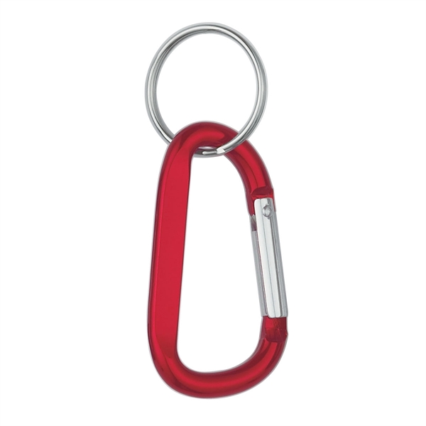 8MM Carabiner with Split Ring.  Approx. Size:  3" H.... from ASI 61125 Hit Promotional Products / Hit®