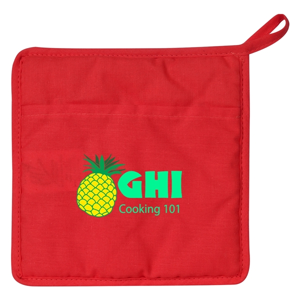 Quilted cotton canvas pot holder with large imprint area.... from ASI 61125 Hit Promotional Products / Hit®