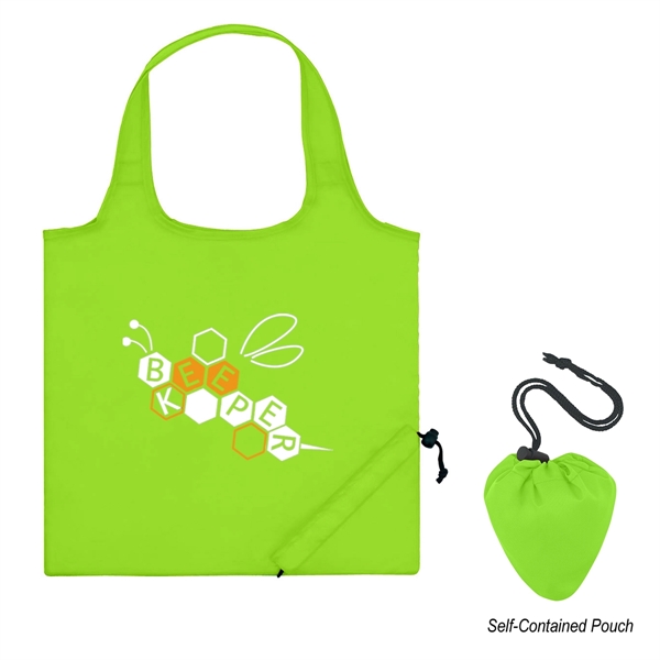 Foldaway Tote.  Made of 210 Denier Polyester.  18" Handles.... from ASI 61125 Hit Promotional Products / Hit®