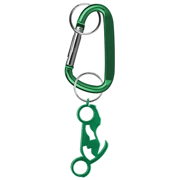 Motorcycle deluxe aluminum can and bottle opener with split key ring... from ASI 74585 Nu Promo International / Nu Promo Line