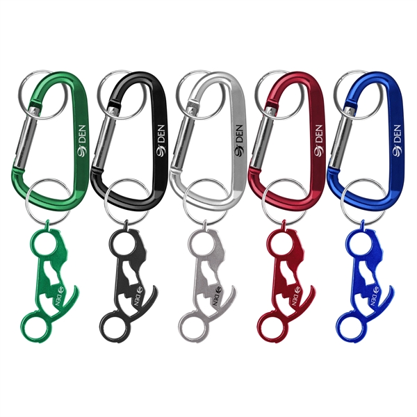 Motorcycle deluxe aluminum can and bottle opener with split key ring... from ASI 74585 Nu Promo International / Nu Promo Line