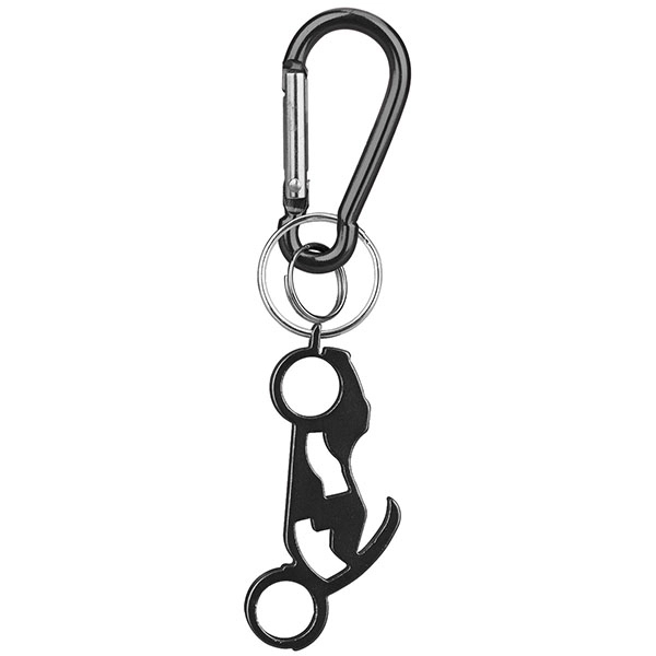 Motorcycle deluxe aluminum can and bottle opener with split key ring... from ASI 74585 Nu Promo International / Nu Promo Line