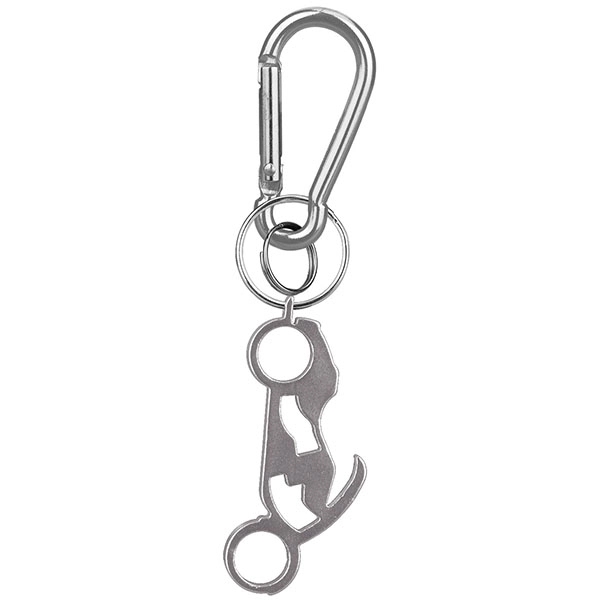 Motorcycle deluxe aluminum can and bottle opener with split key ring... from ASI 74585 Nu Promo International / Nu Promo Line