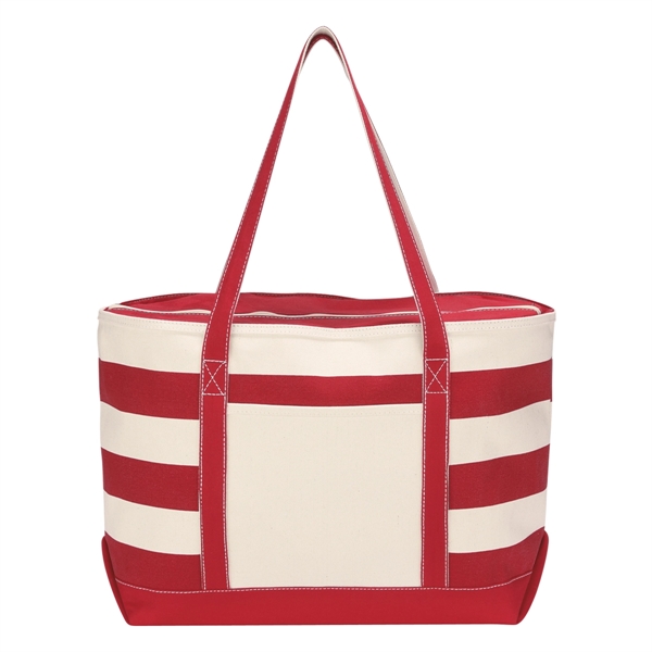 Cotton Canvas Nautical Tote.  18 oz. Cotton Canvas.  Front... from ASI 61125 Hit Promotional Products / Hit®