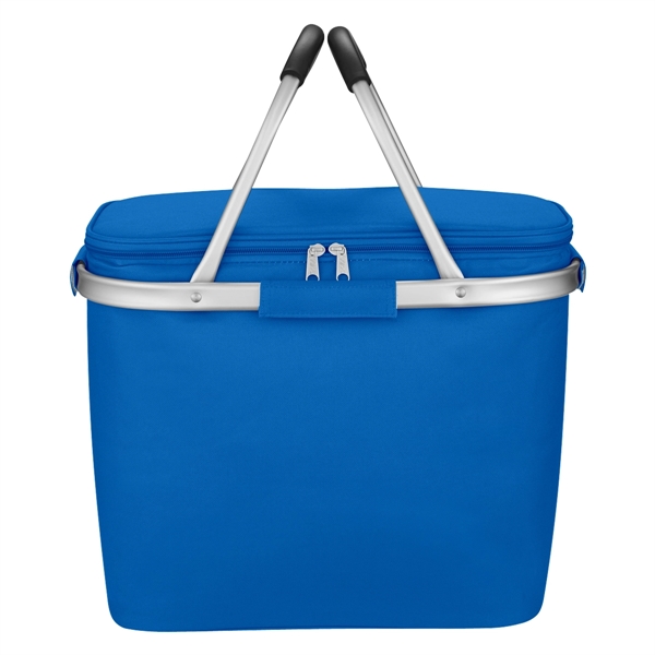 Picnic Fun Collapsible Kooler Basket. Made of 600 Denier Polyester. PEVA... from ASI 61125 Hit Promotional Products / Hit®