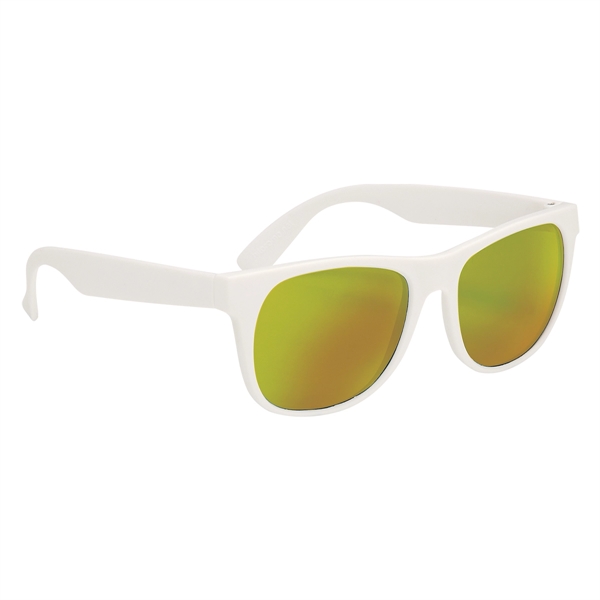 Rubberized sunglasses with mirrored lenses and UV400 protection.... from ASI 61125 Hit Promotional Products / Hit®