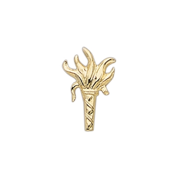 Torch shape lapel pin with military clutch.... from ASI 68760 Marken Industries