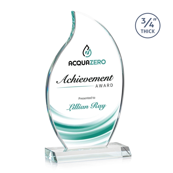 The Croydon VividPrint™ award features an elegant 3/4" thick Starfire Crystal... from ASI 84592 St Regis Group / St Regis