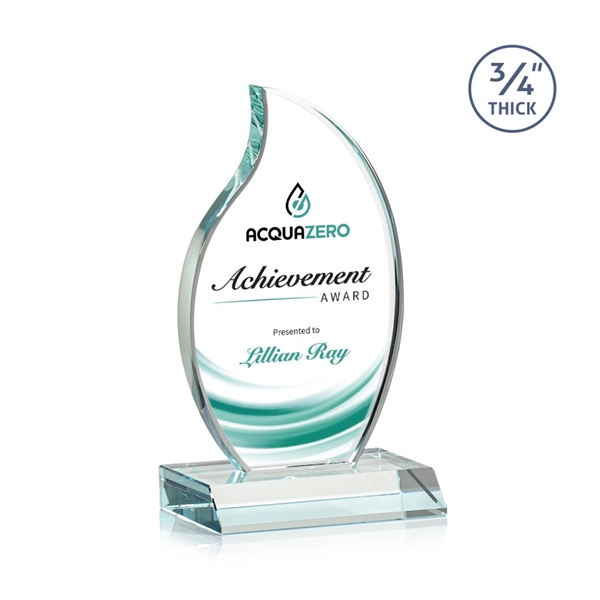 The Croydon VividPrint™ award features an elegant 3/4" thick Starfire Crystal... from ASI 84592 St Regis Group / St Regis
