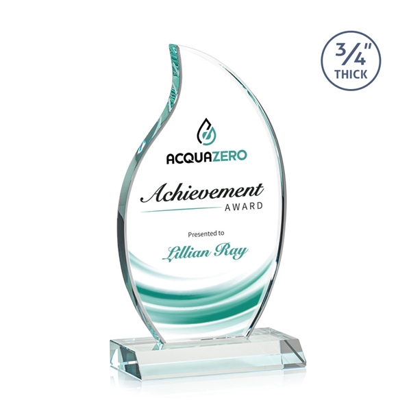 The Croydon VividPrint™ award features an elegant 3/4" thick Starfire Crystal... from ASI 84592 St Regis Group / St Regis