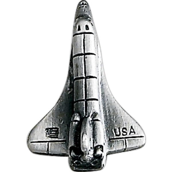Space shuttle lapel pin with military clutch.... from ASI 68760 Marken Industries