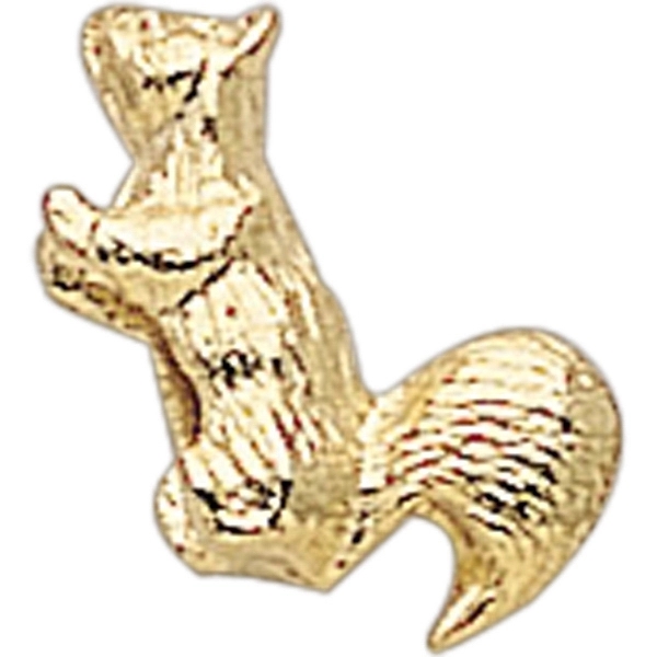 Squirrel lapel pin with military clutch.... from ASI 68760 Marken Industries