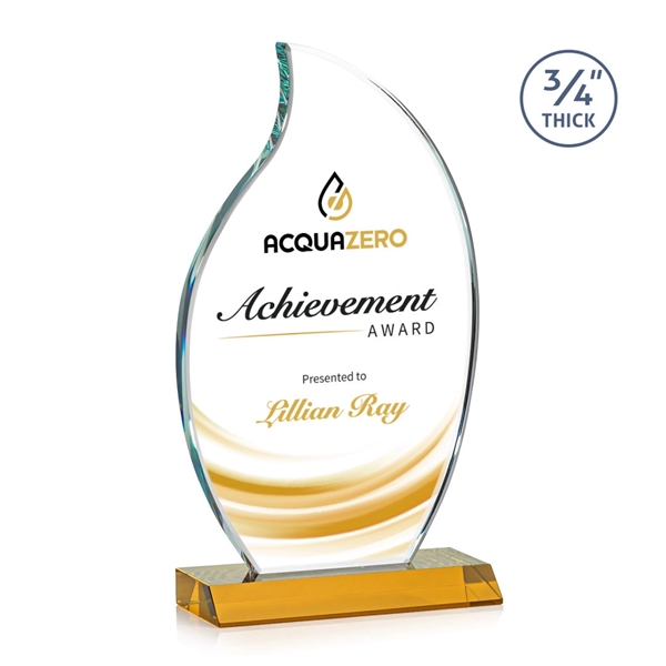 The Croydon VividPrint™ award features an elegant 3/4" thick Starfire Crystal... from ASI 84592 St Regis Group / St Regis