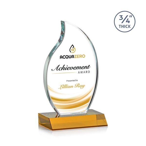 The Croydon VividPrint™ award features an elegant 3/4" thick Starfire Crystal... from ASI 84592 St Regis Group / St Regis