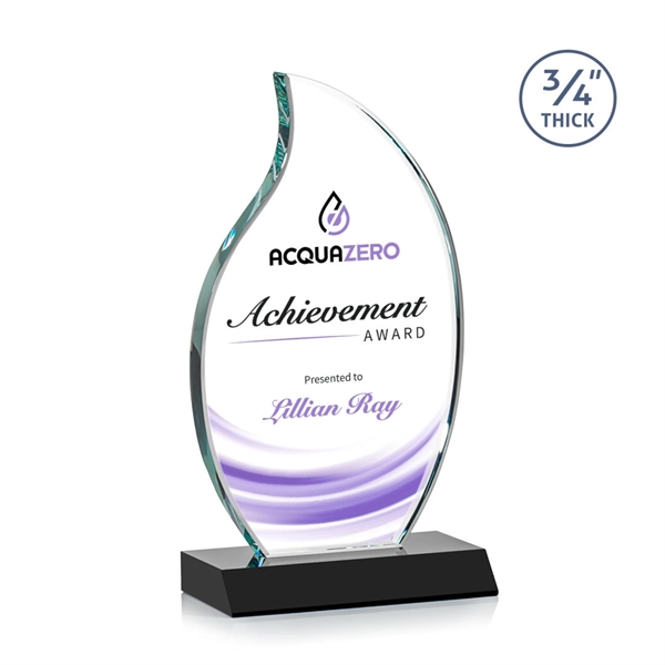 The Croydon VividPrint™ award features an elegant 3/4" thick Starfire Crystal... from ASI 84592 St Regis Group / St Regis