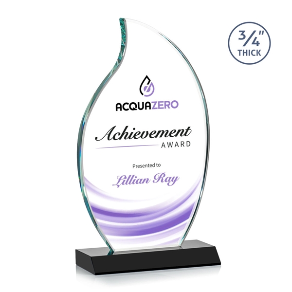 The Croydon VividPrint™ award features an elegant 3/4" thick Starfire Crystal... from ASI 84592 St Regis Group / St Regis