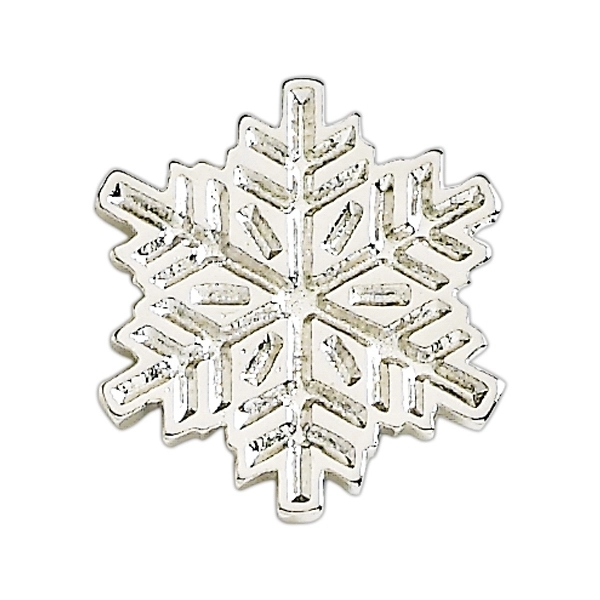 Snowflake shape lapel pin with military clutch.... from ASI 68760 Marken Industries
