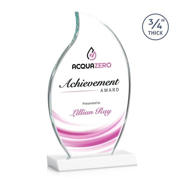 The Croydon VividPrint™ award features an elegant 3/4" thick Starfire Crystal... from ASI 84592 St Regis Group / St Regis
