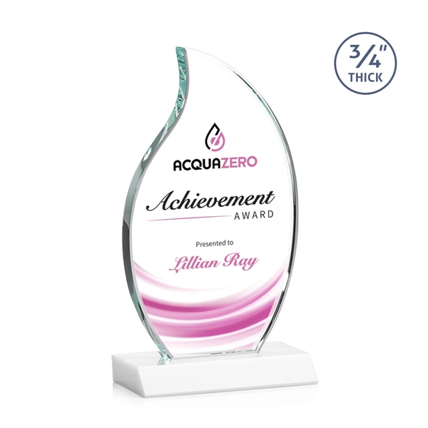 The Croydon VividPrint™ award features an elegant 3/4" thick Starfire Crystal... from ASI 84592 St Regis Group / St Regis