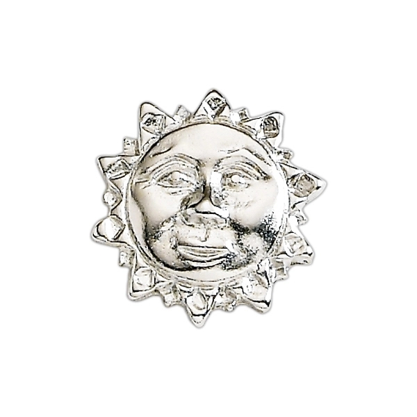 Sun with face lapel pin with military clutch.... from ASI 68760 Marken Industries