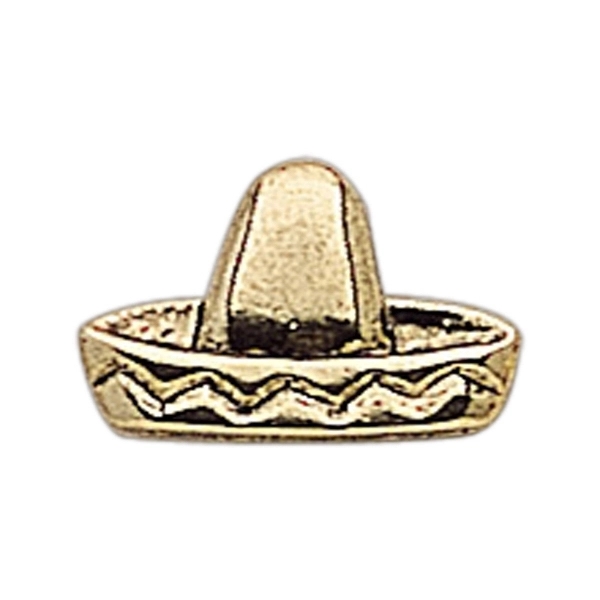 Sombrero (Mexican hat) lapel pin with military clutch.... from ASI 68760 Marken Industries