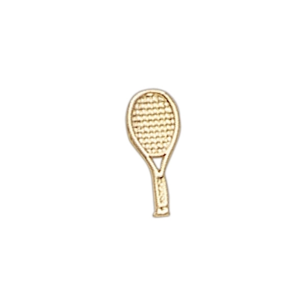 Tennis racquet lapel pin with military clutch.... from ASI 68760 Marken Industries
