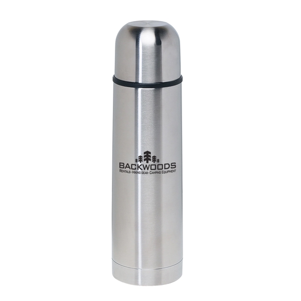 Stainless steel insulated thermos with screw on, spill resistant lid.... from ASI 61125 Hit Promotional Products / Hit®