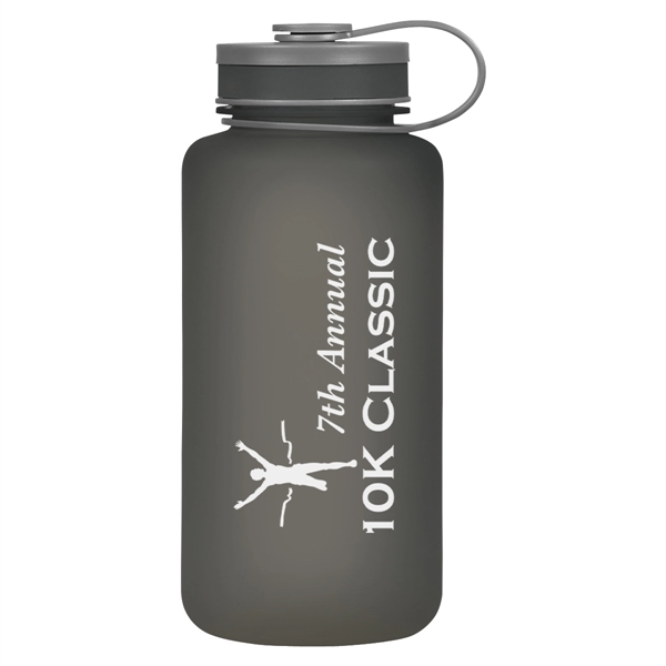 32 oz. sports bottle with rubberized finished and self-attached screw-on, spill... from ASI 61125 Hit Promotional Products / Hit®