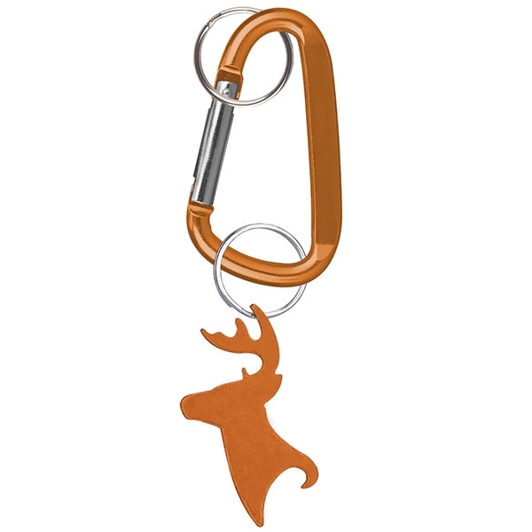 Deer / Buck head deluxe aluminum can and bottle opener with... from ASI 74585 Nu Promo International / Nu Promo Line