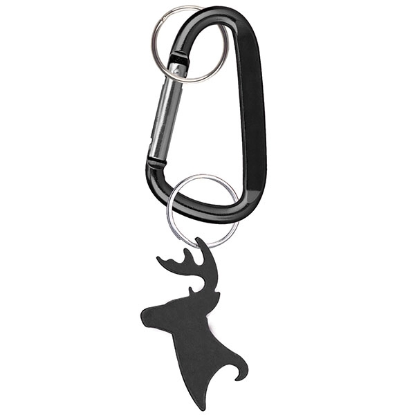 Deer / Buck head deluxe aluminum can and bottle opener with... from ASI 74585 Nu Promo International / Nu Promo Line