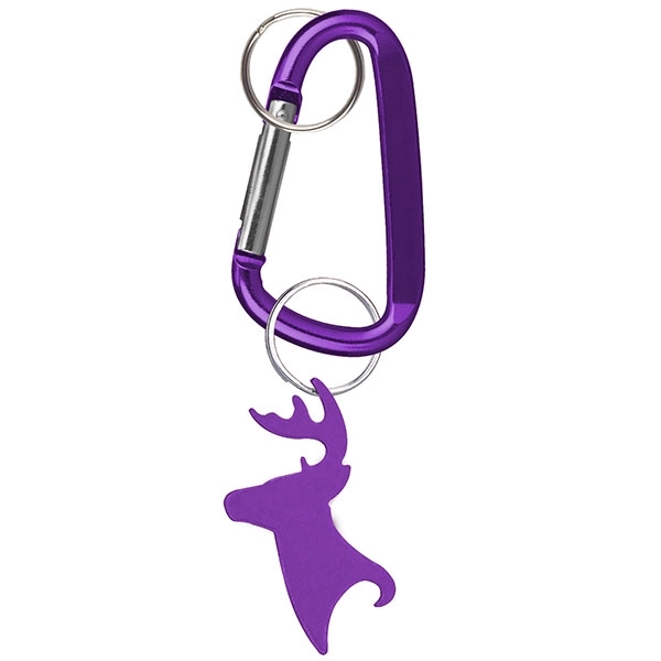 Deer / Buck head deluxe aluminum can and bottle opener with... from ASI 74585 Nu Promo International / Nu Promo Line