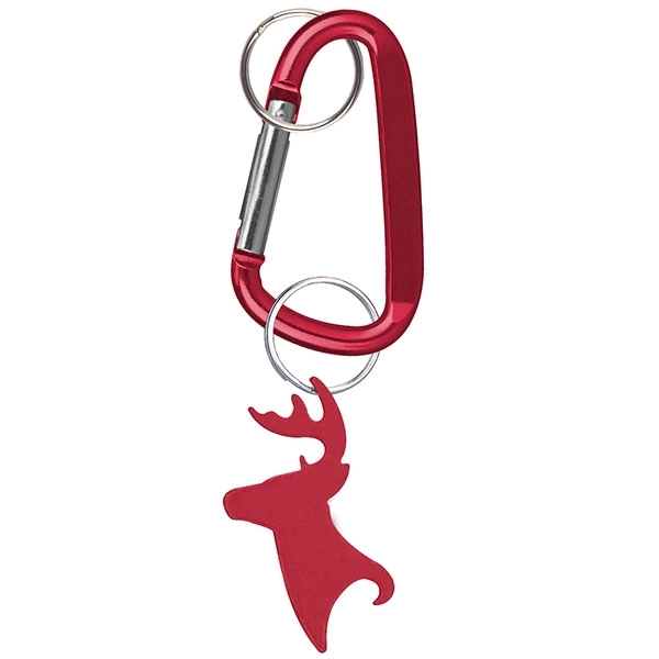 Deer / Buck head deluxe aluminum can and bottle opener with... from ASI 74585 Nu Promo International / Nu Promo Line