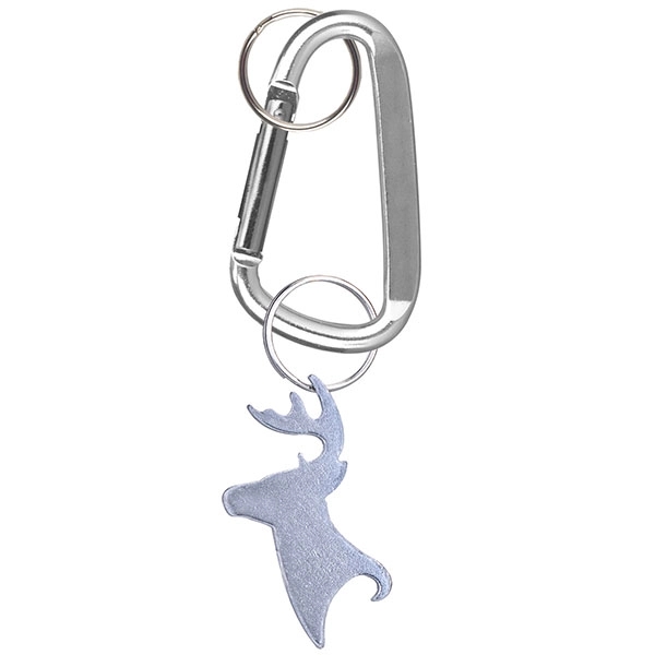 Deer / Buck head deluxe aluminum can and bottle opener with... from ASI 74585 Nu Promo International / Nu Promo Line