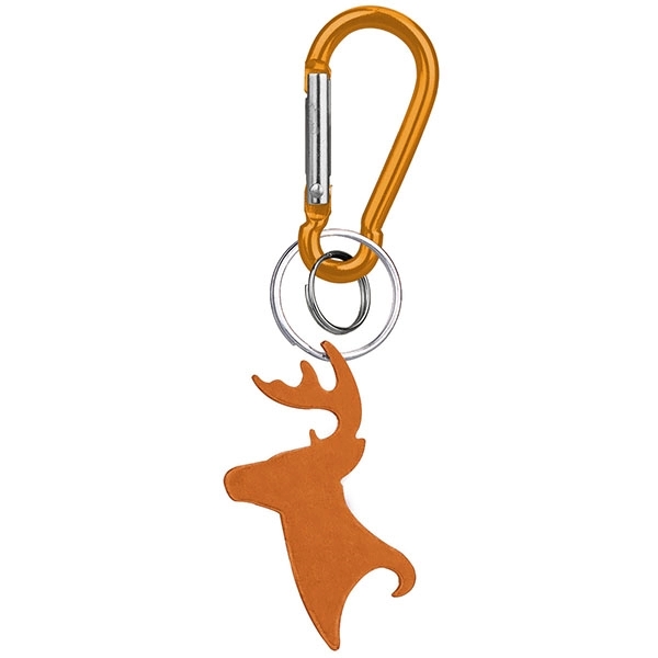 Deer / Buck head deluxe aluminum can and bottle opener with... from ASI 74585 Nu Promo International / Nu Promo Line
