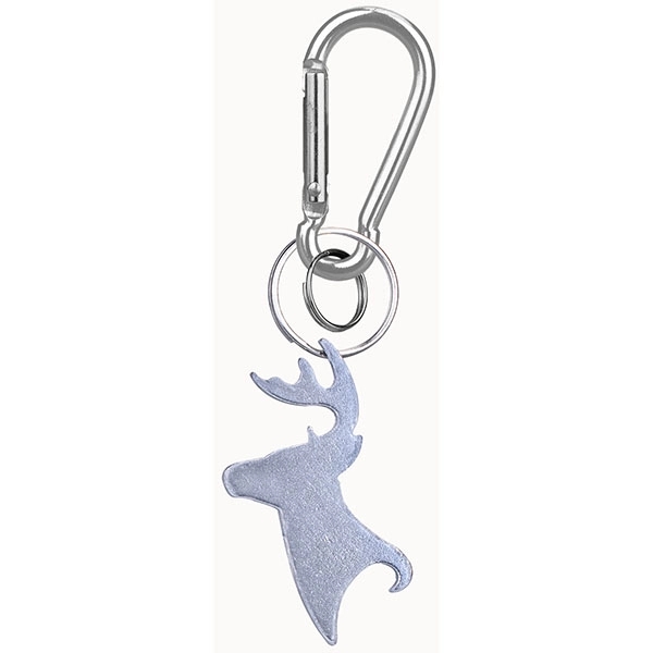 Deer / Buck head deluxe aluminum can and bottle opener with... from ASI 74585 Nu Promo International / Nu Promo Line