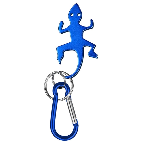 Lizard / Gecko deluxe aluminum can and bottle opener with split... from ASI 74585 Nu Promo International / Nu Promo Line