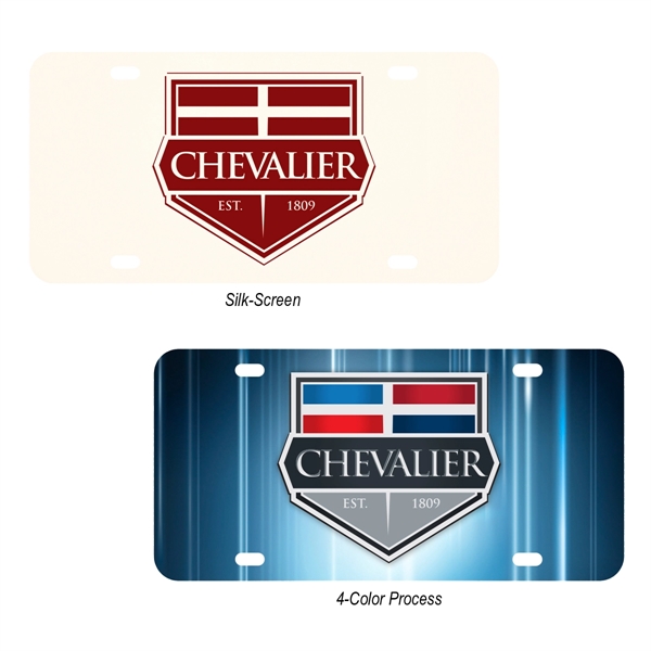 Custom polyester plastic car license plate 0.35 measuring 12" x 6"... from ASI 61125 Hit Promotional Products / Hit®